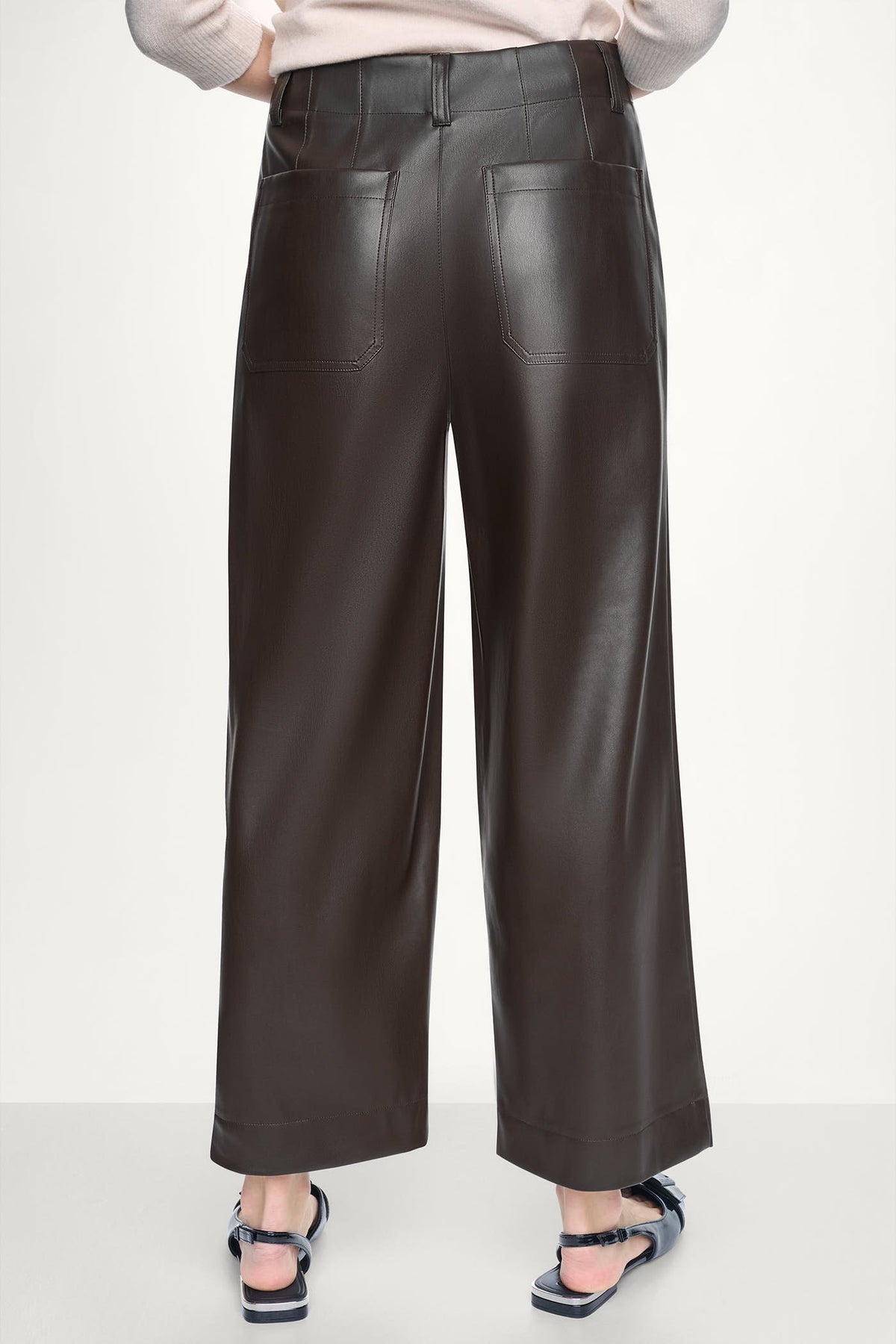 HIGH-RISE CROPPED WIDE LEG PANT