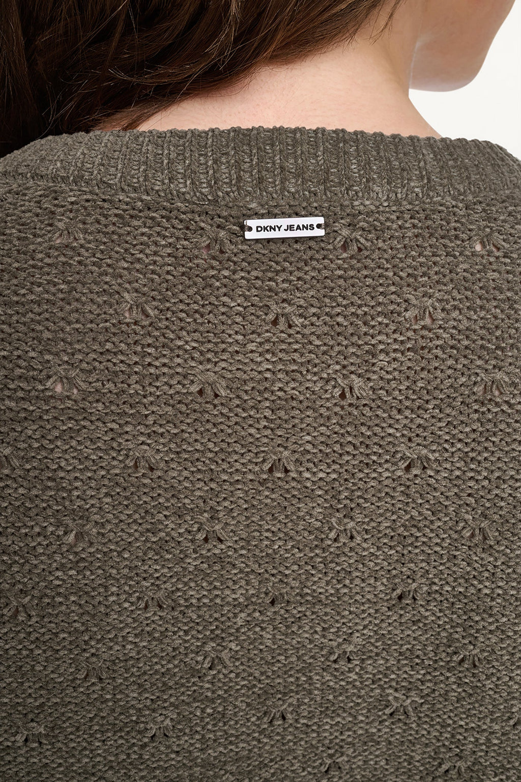 ELBOW SLEEVE CHENILLE CARDIGAN