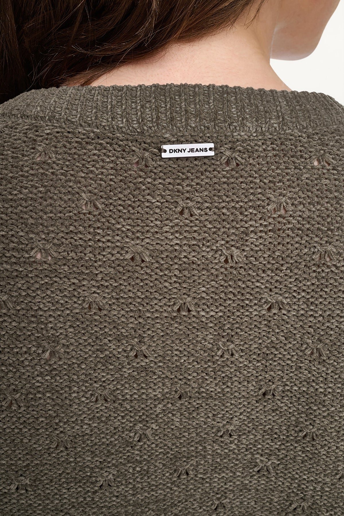 ELBOW SLEEVE CHENILLE CARDIGAN