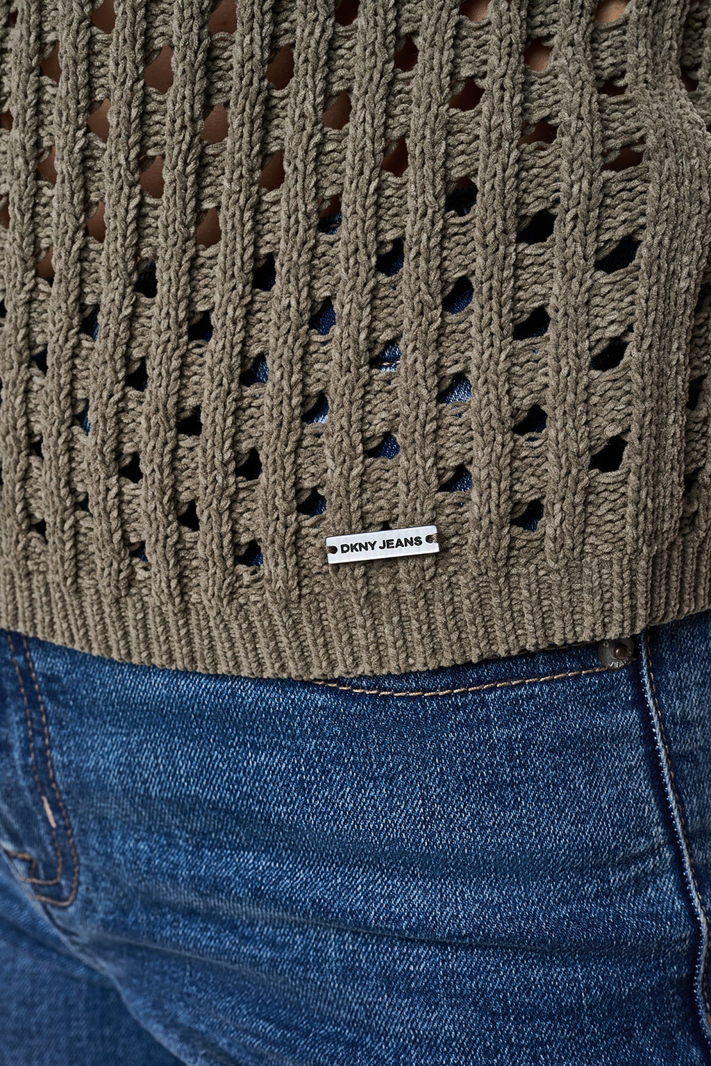 CHENILLE FLUTTER SLEEVE SWEATER