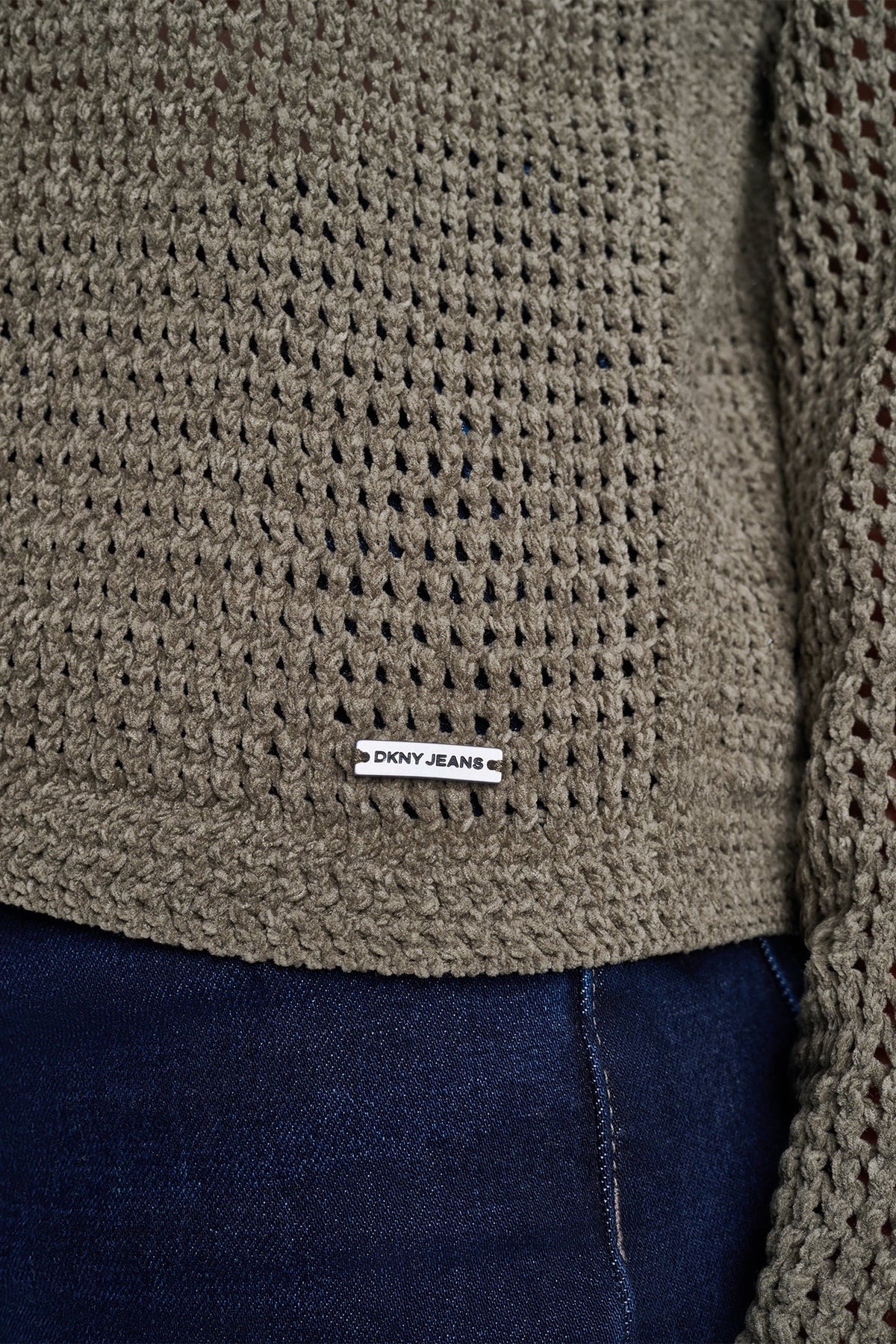 OPEN STITCH CHENILLE CARDIGAN