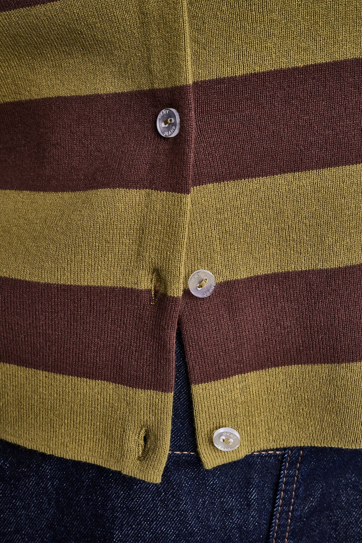 CROPPED STRIPED CARDIGAN