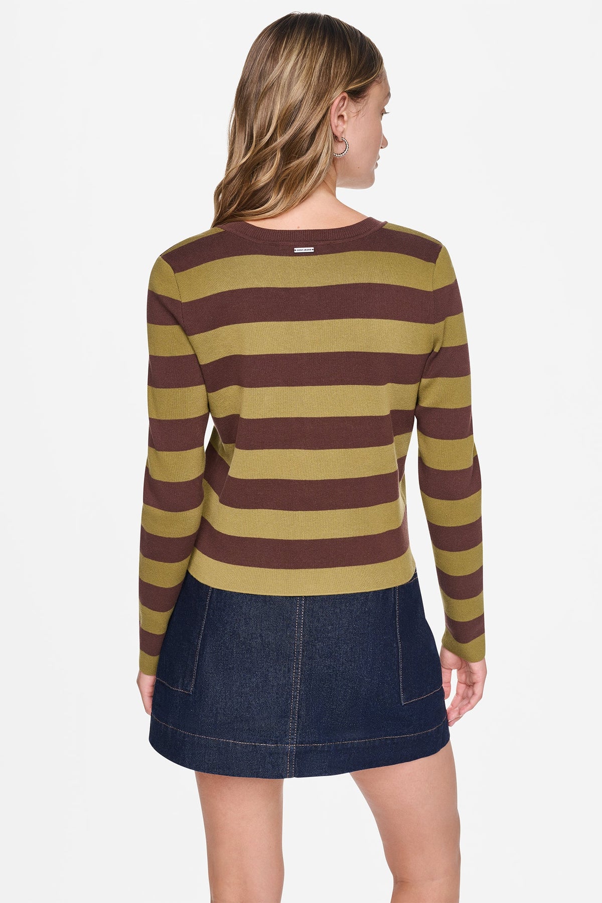 CROPPED STRIPED CARDIGAN