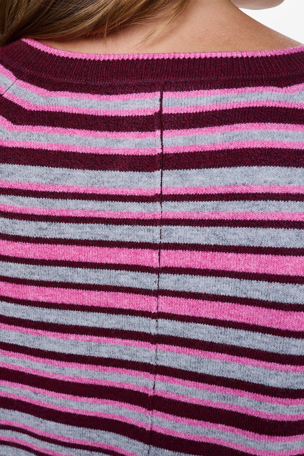 STRIPED HENLEY SWEATER