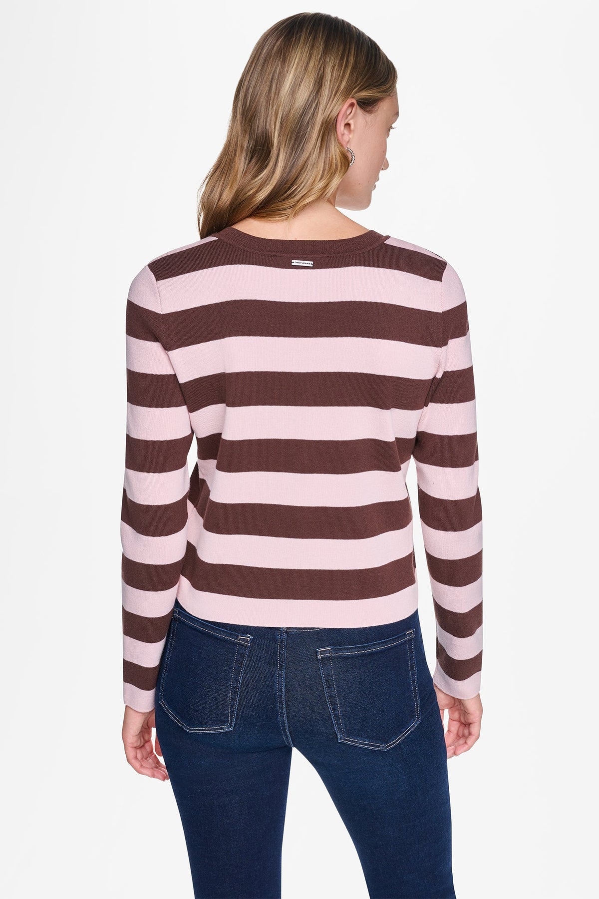 CROPPED STRIPED CARDIGAN