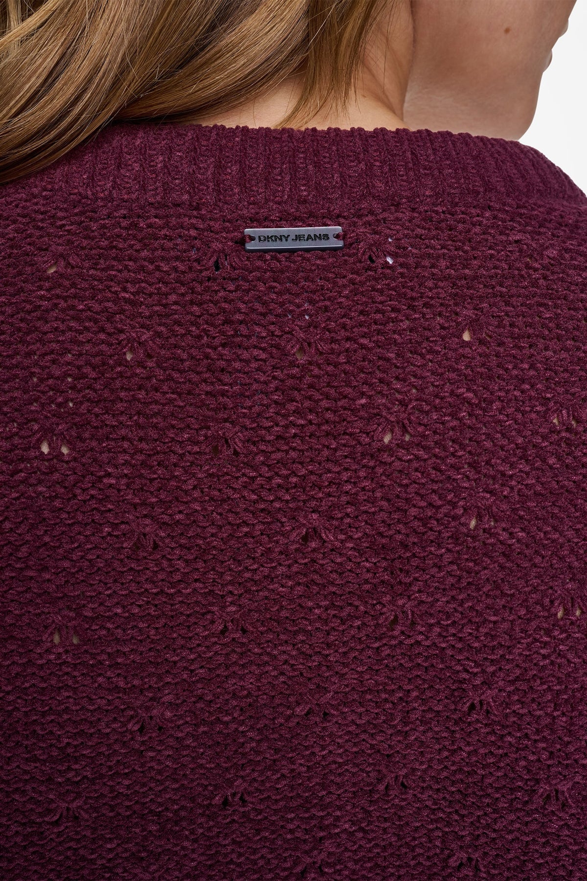 ELBOW SLEEVE CHENILLE CARDIGAN