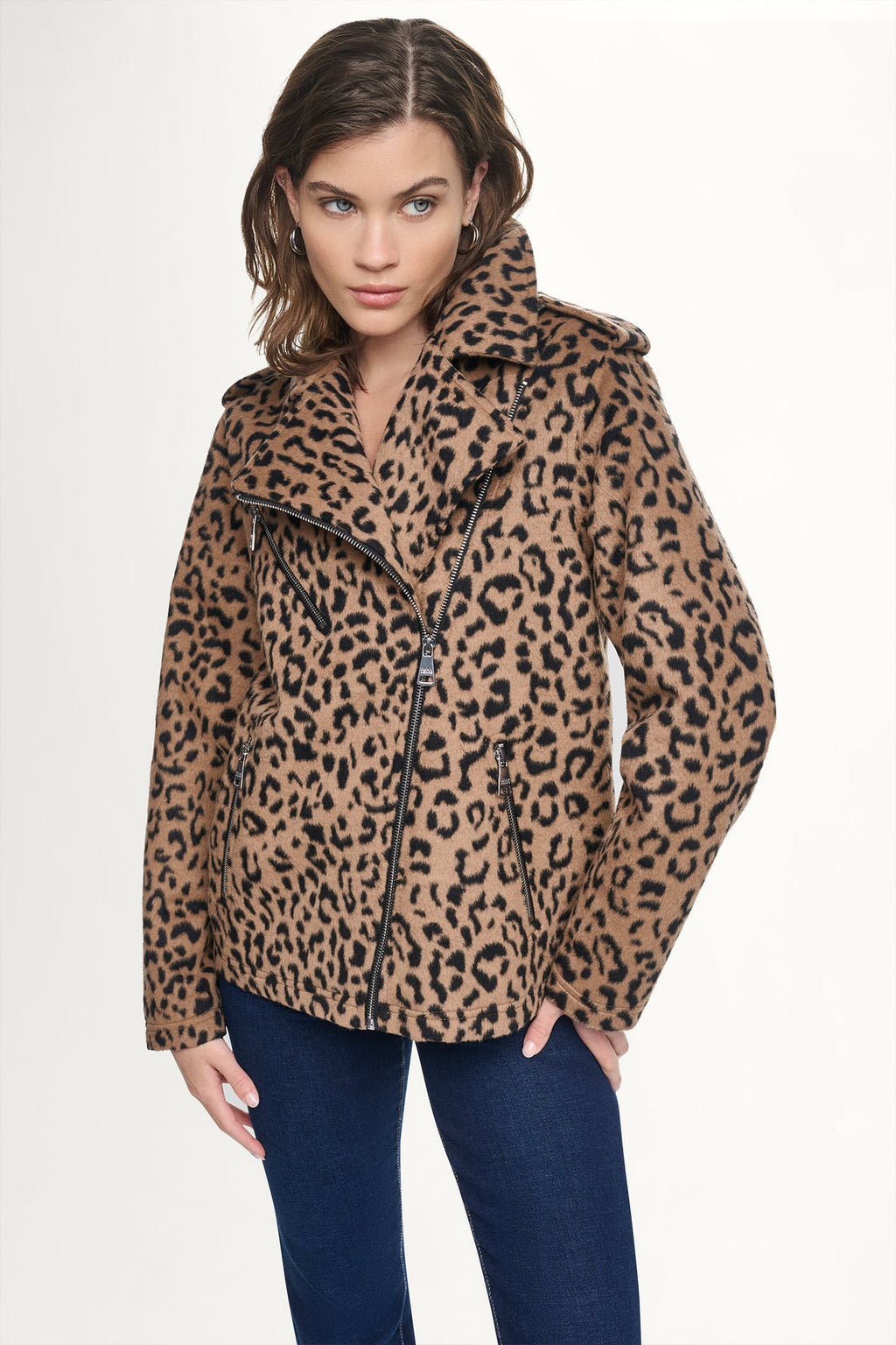 LEOPARD MOTO JACKET