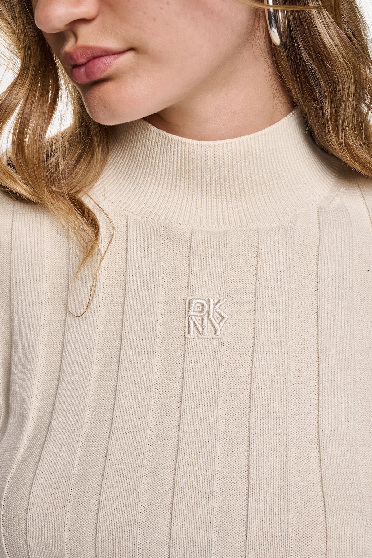 ELBOW SLEEVE WIDE RIB SWEATER