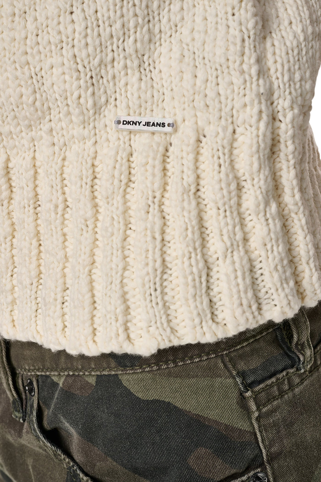 RIBBED MOCK-NECK SWEATER VEST