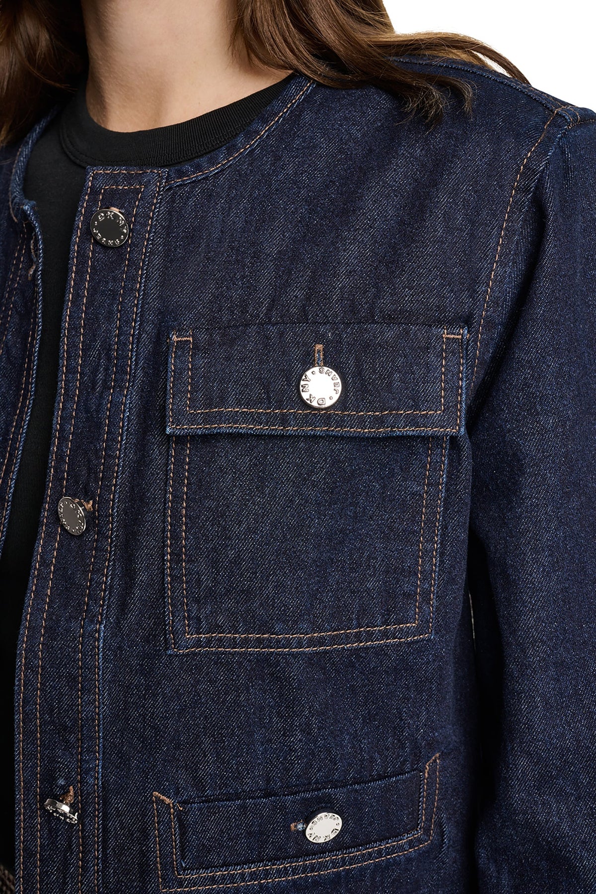 MIXED MEDIA DENIM JACKET