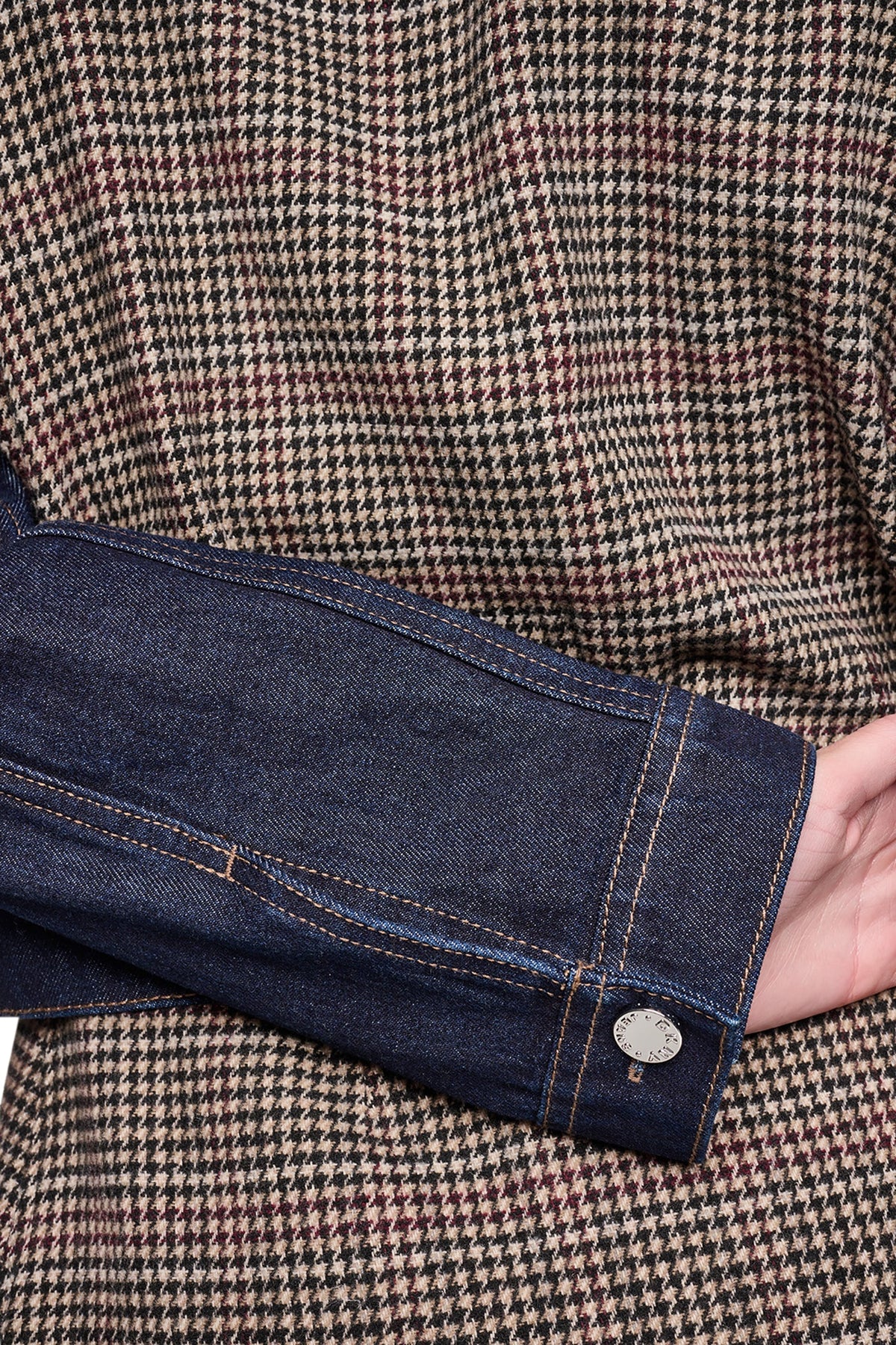 MIXED MEDIA DENIM JACKET