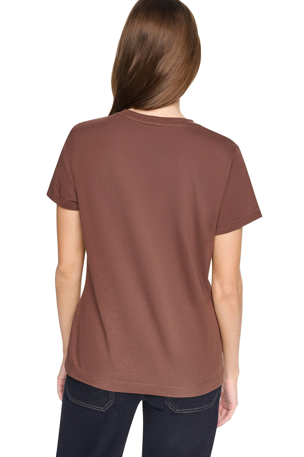 CRYSTAL DISTRESSED LOGO TEE