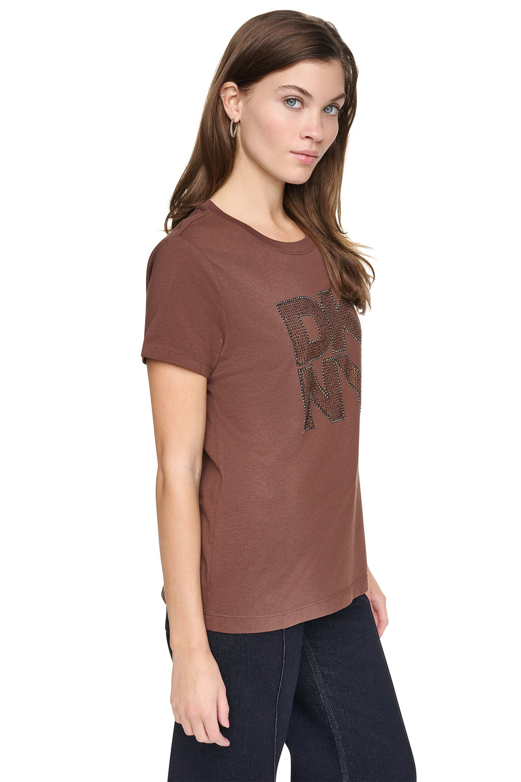 CRYSTAL DISTRESSED LOGO TEE