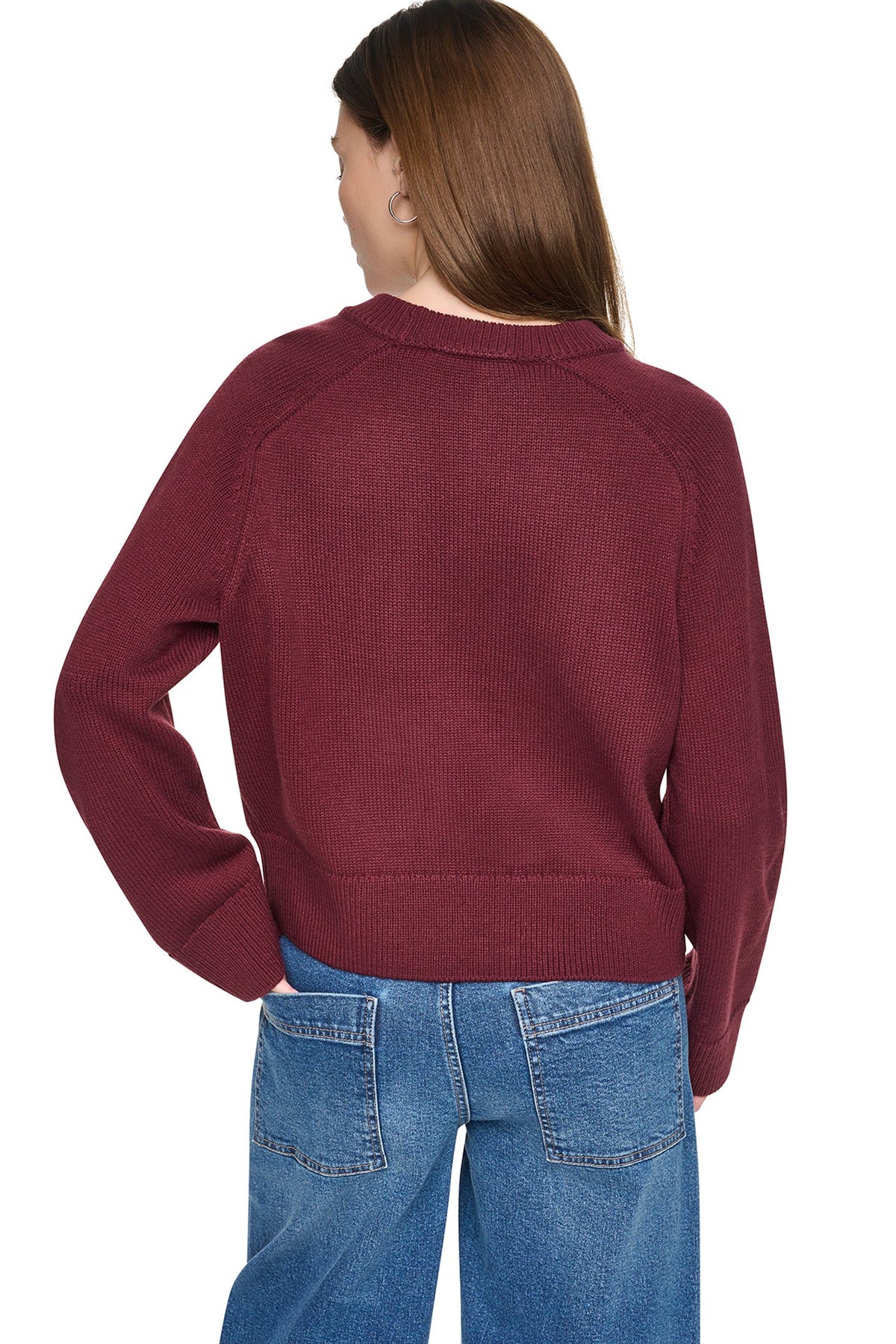 BELL SLEEVE RAGLAN LOGO SWEATER