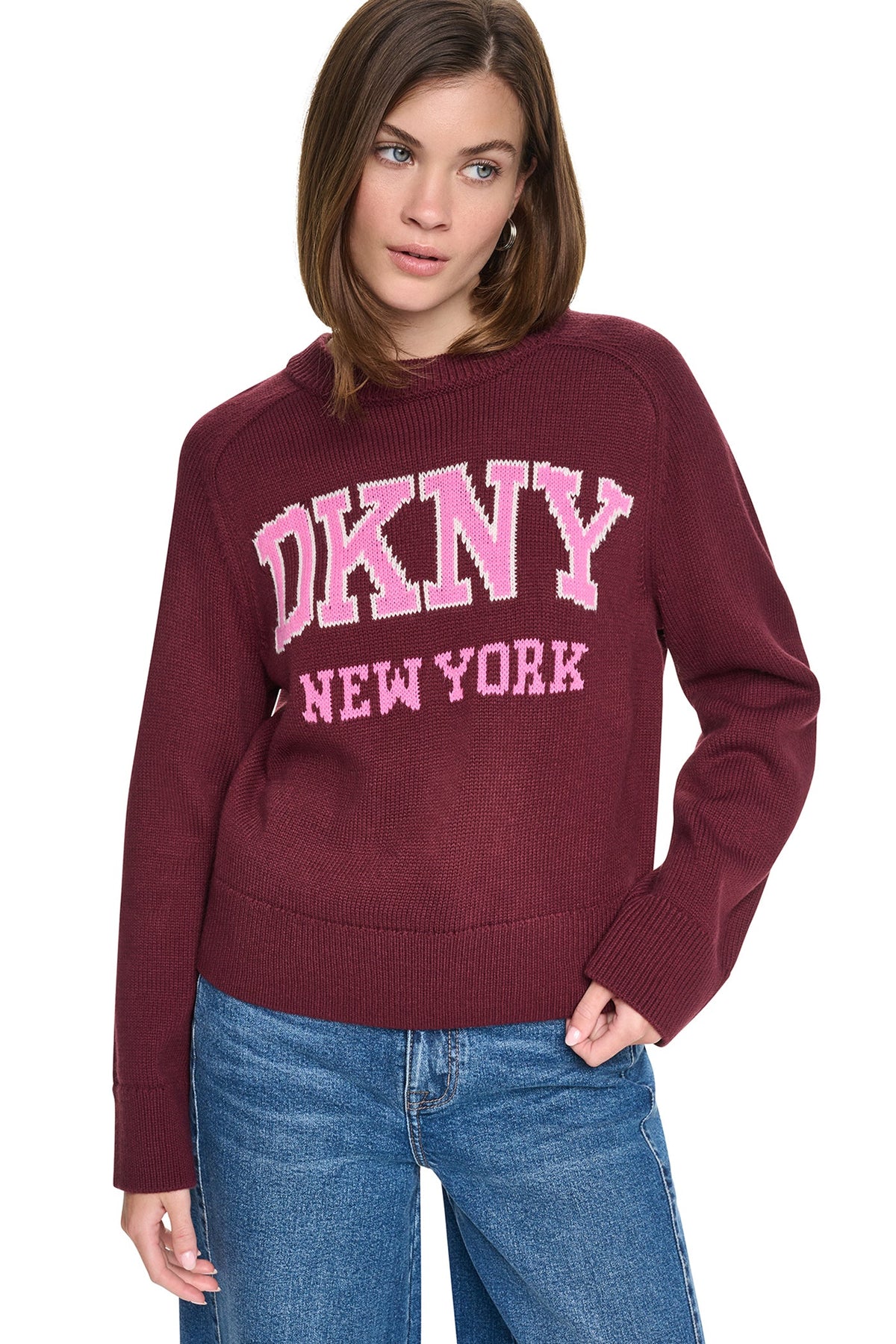 BELL SLEEVE RAGLAN LOGO SWEATER
