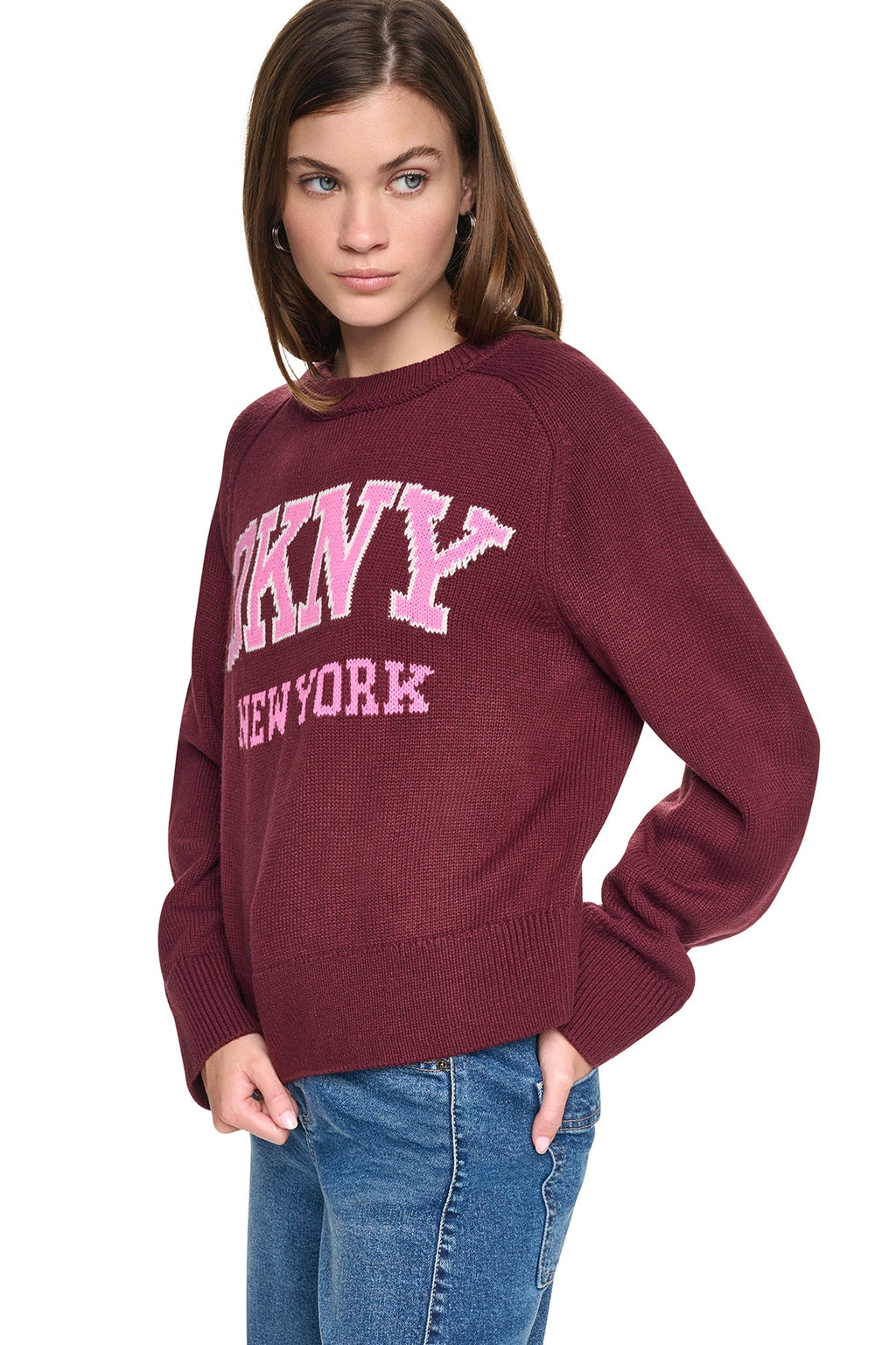 BELL SLEEVE RAGLAN LOGO SWEATER