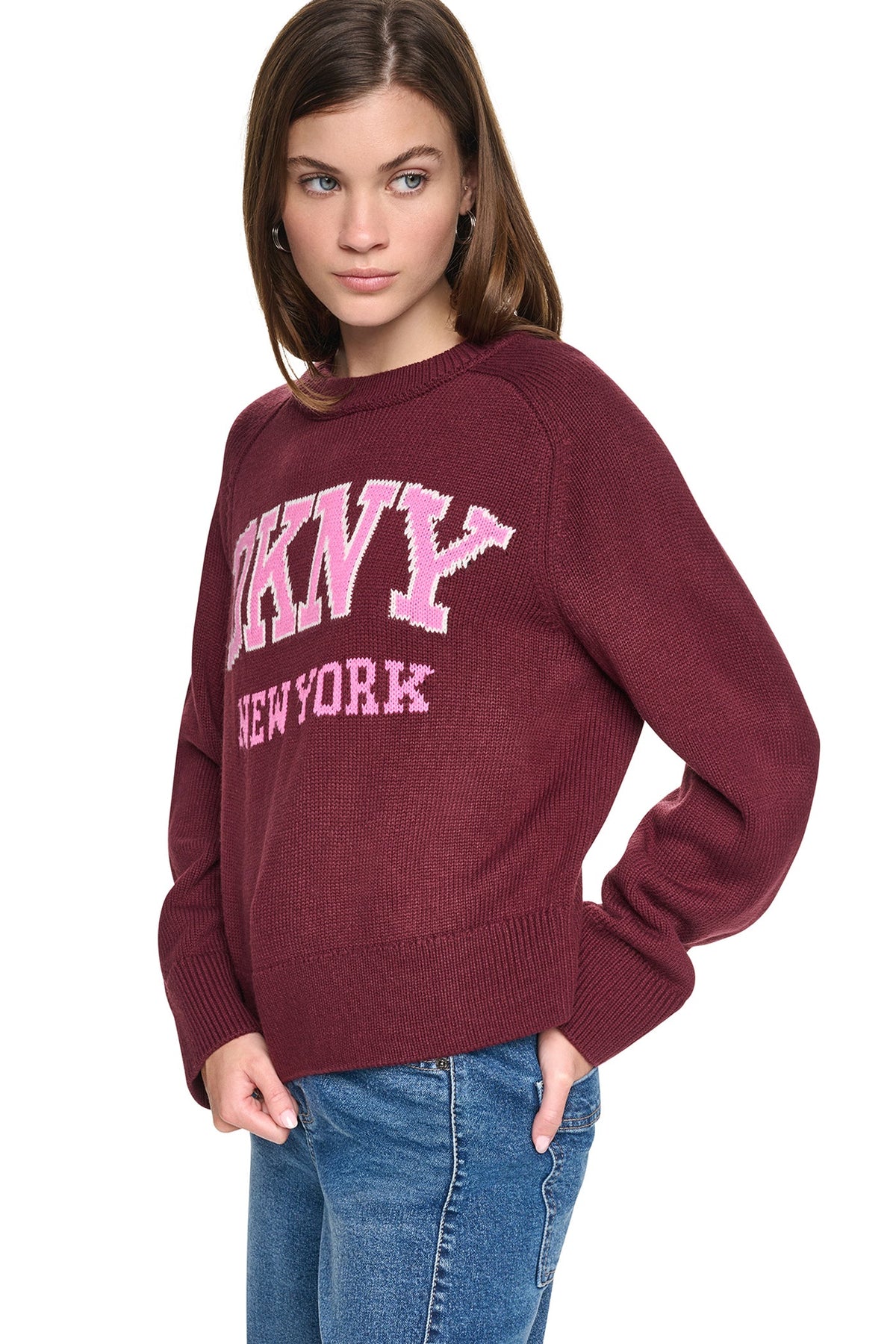 BELL SLEEVE RAGLAN LOGO SWEATER