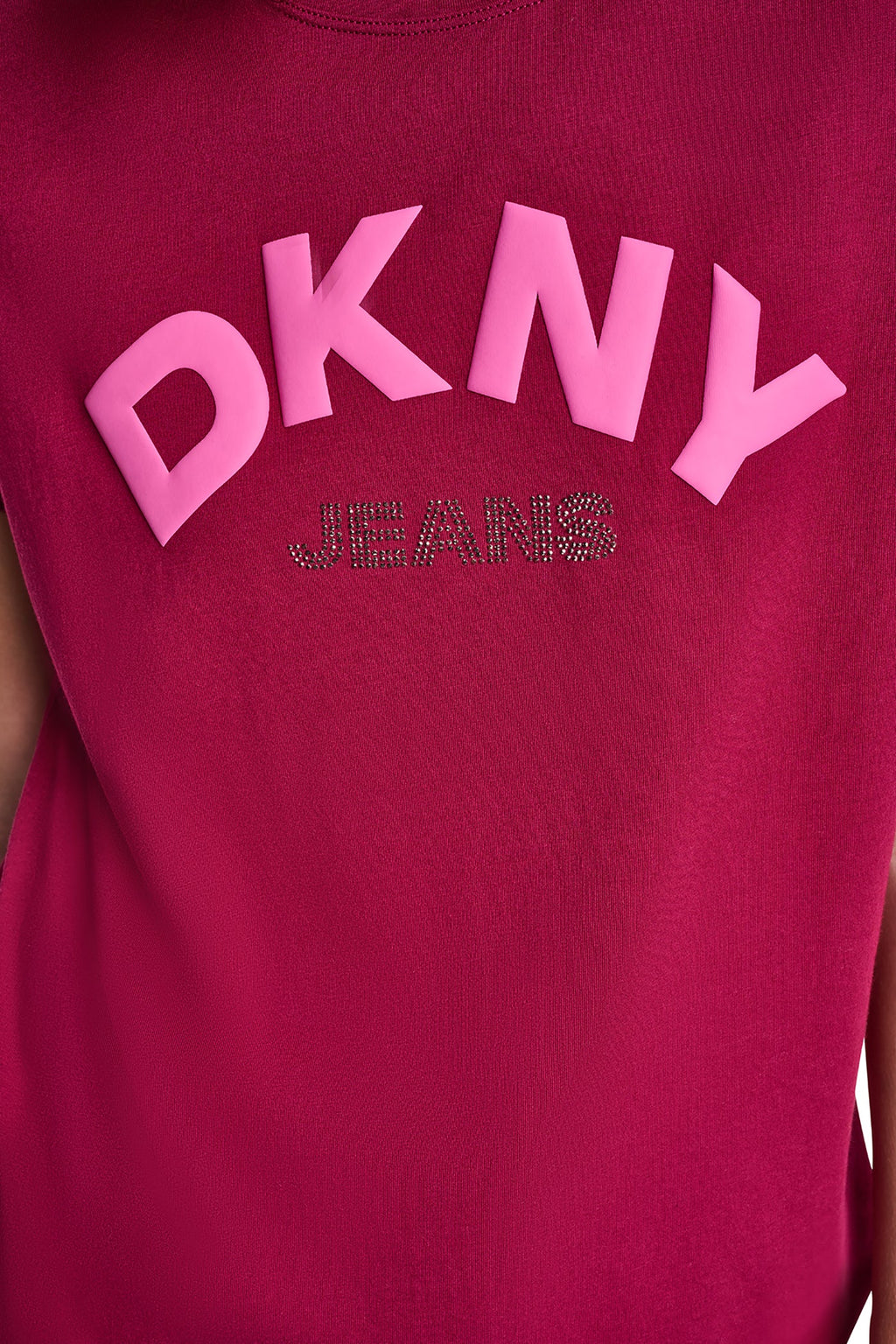 ARCHED RHINESTONE LOGO TEE