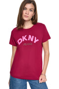 ARCHED RHINESTONE LOGO TEE