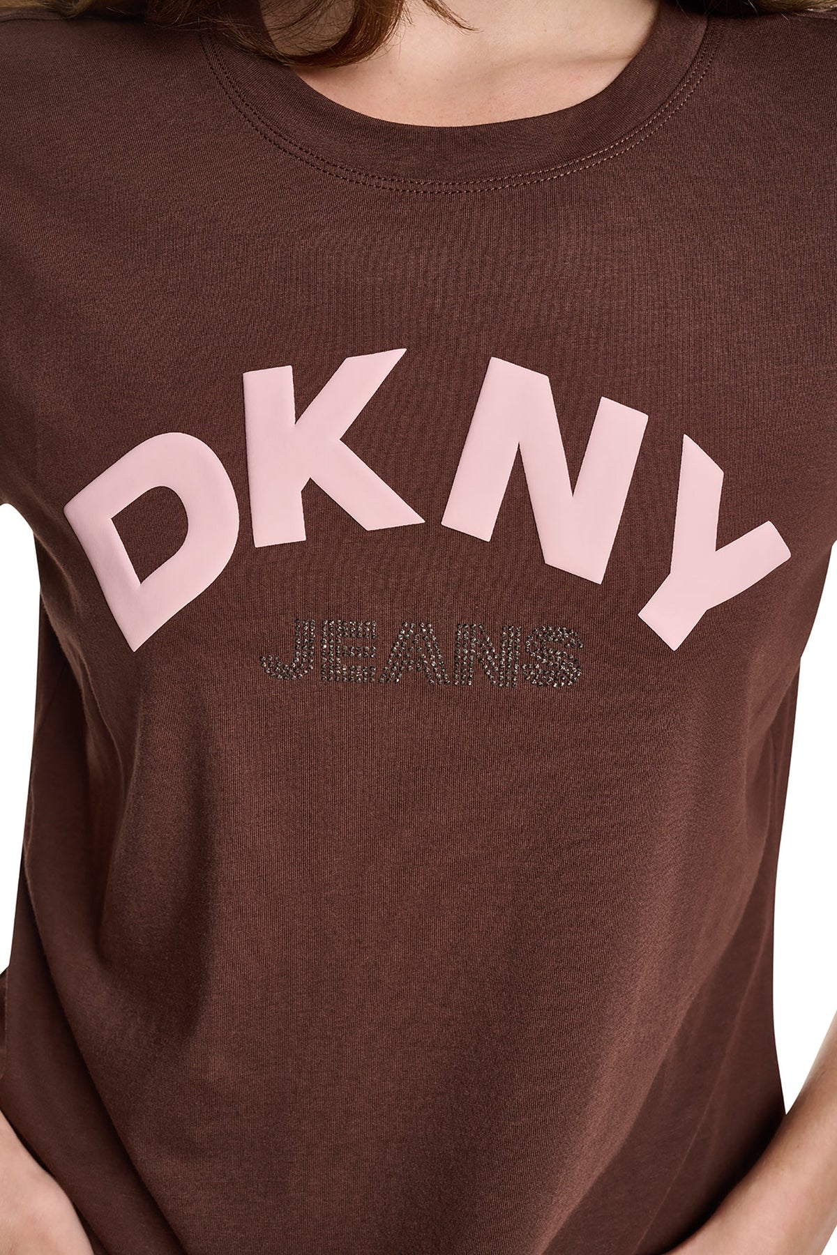 ARCHED RHINESTONE LOGO TEE