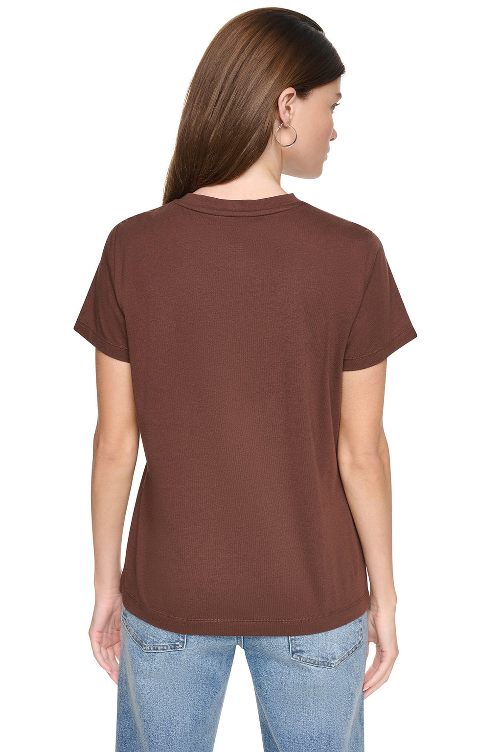 ARCHED RHINESTONE LOGO TEE