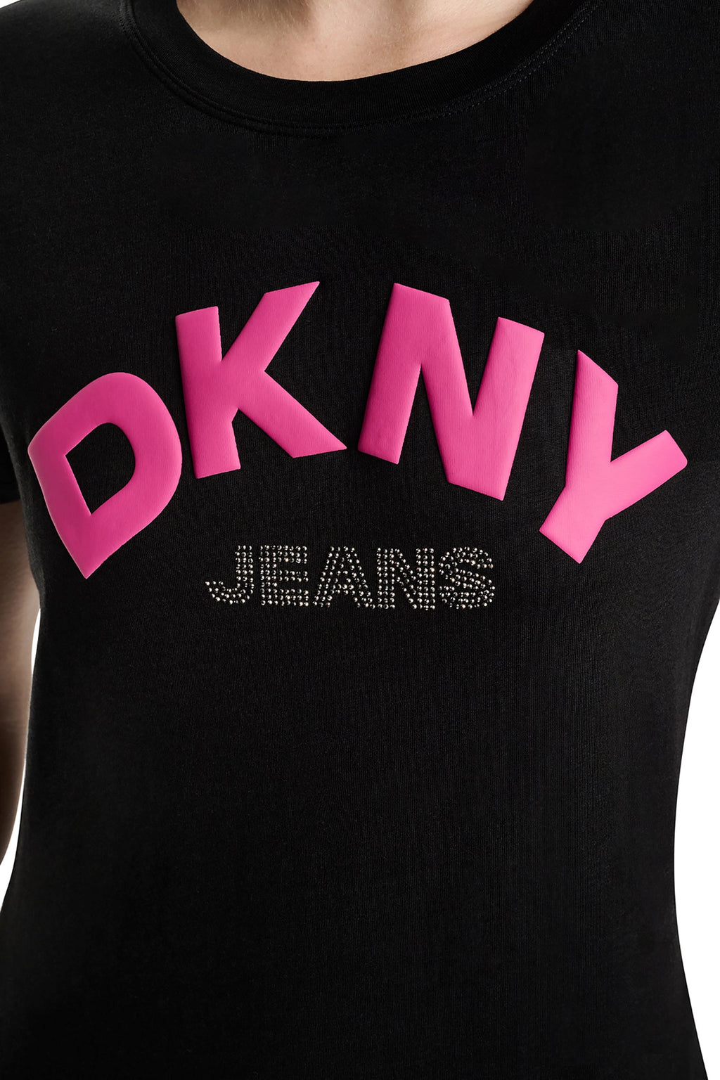 ARCHED RHINESTONE LOGO TEE