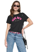 ARCHED RHINESTONE LOGO TEE