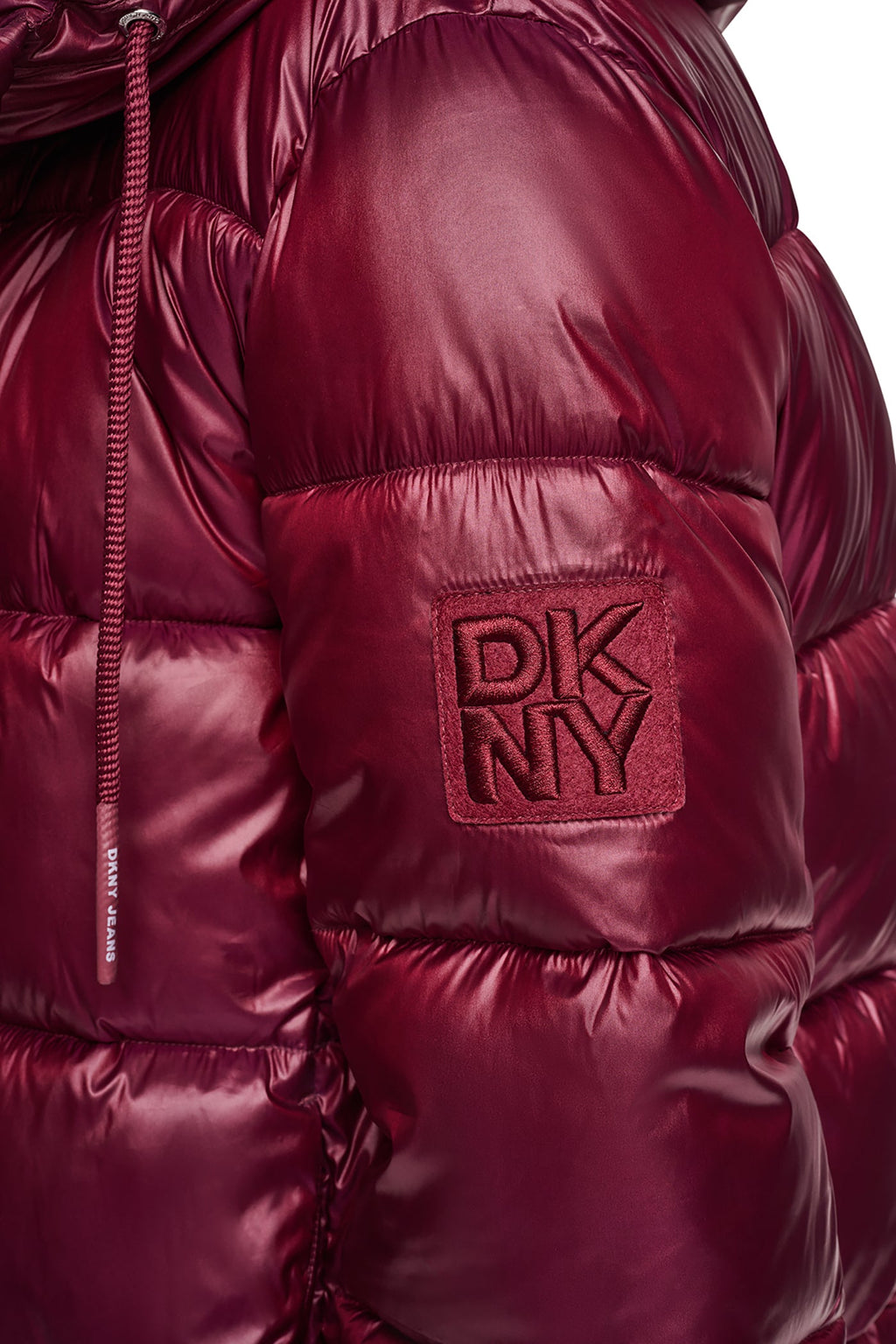 QUILTED PUFFER WITH DRAMA COLLAR