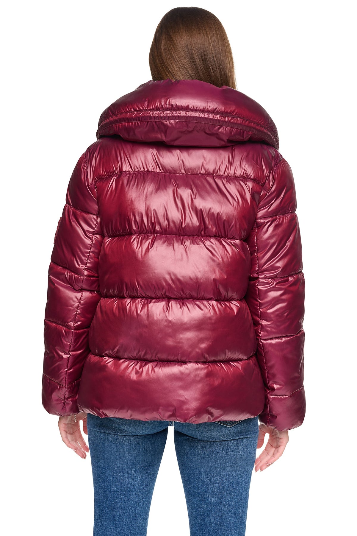QUILTED PUFFER WITH DRAMA COLLAR
