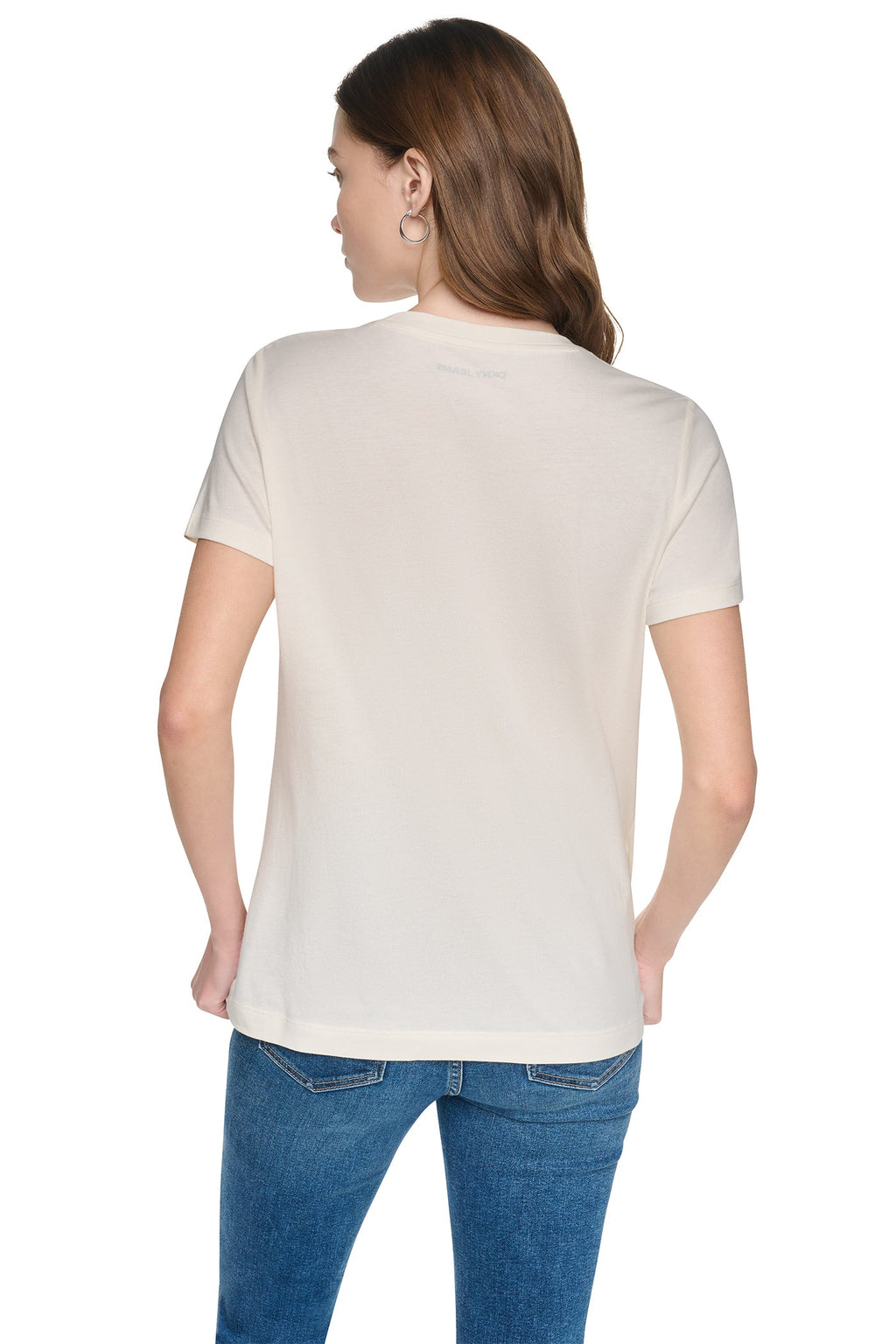 SEQUIN STACKED LOGO TEE