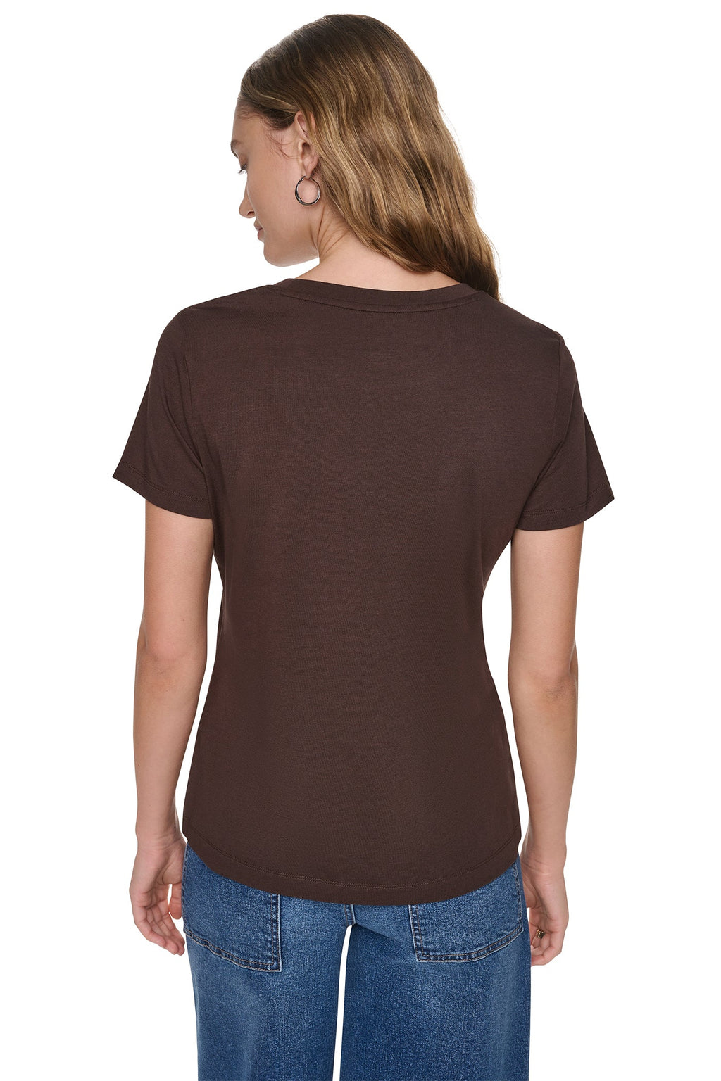 SEQUIN STACKED LOGO TEE