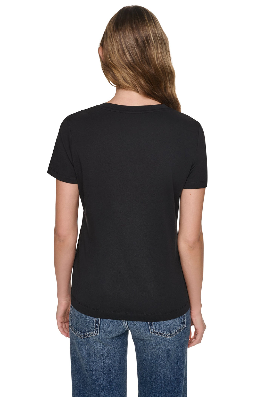 SEQUIN STACKED LOGO TEE