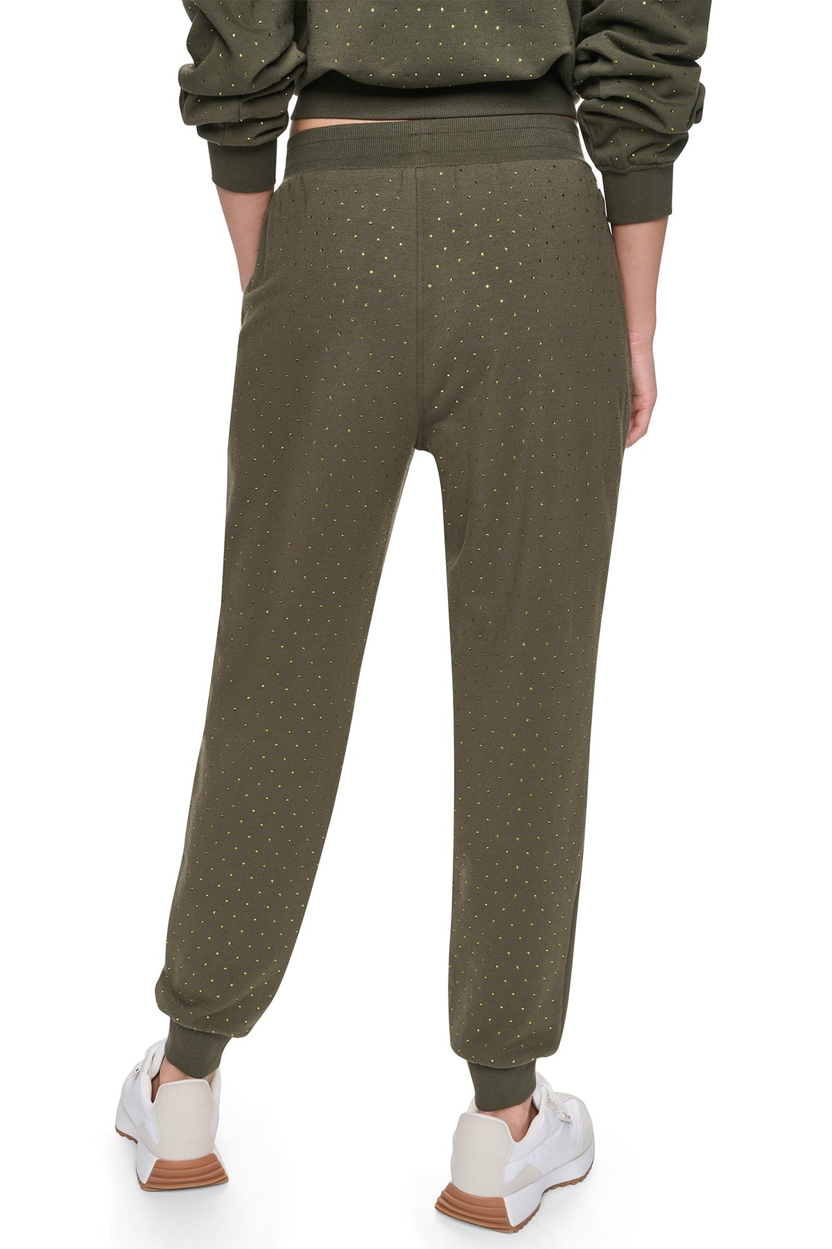 HIGH-RISE RHINESTONE JOGGER PANT