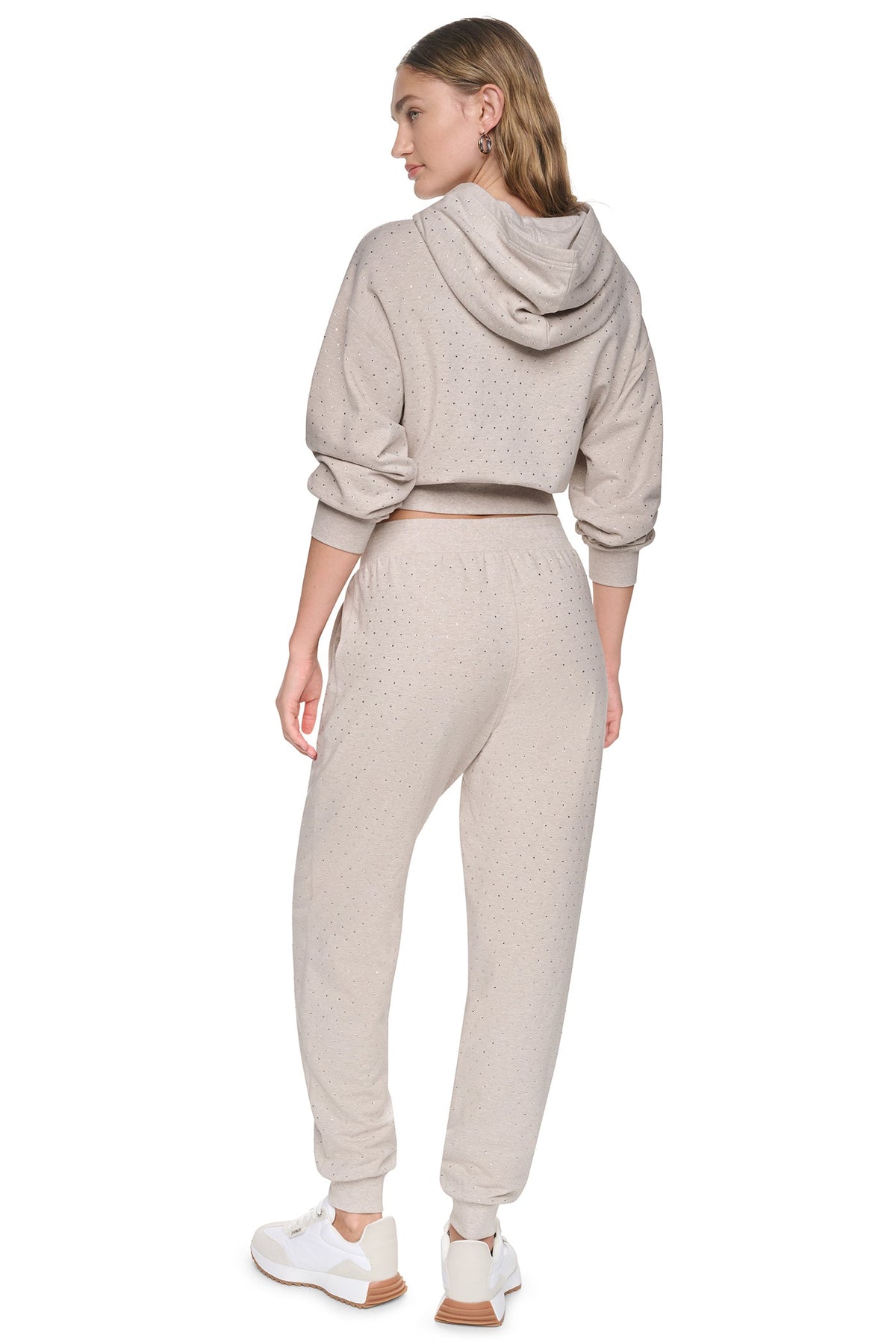 HIGH-RISE RHINESTONE JOGGER PANT