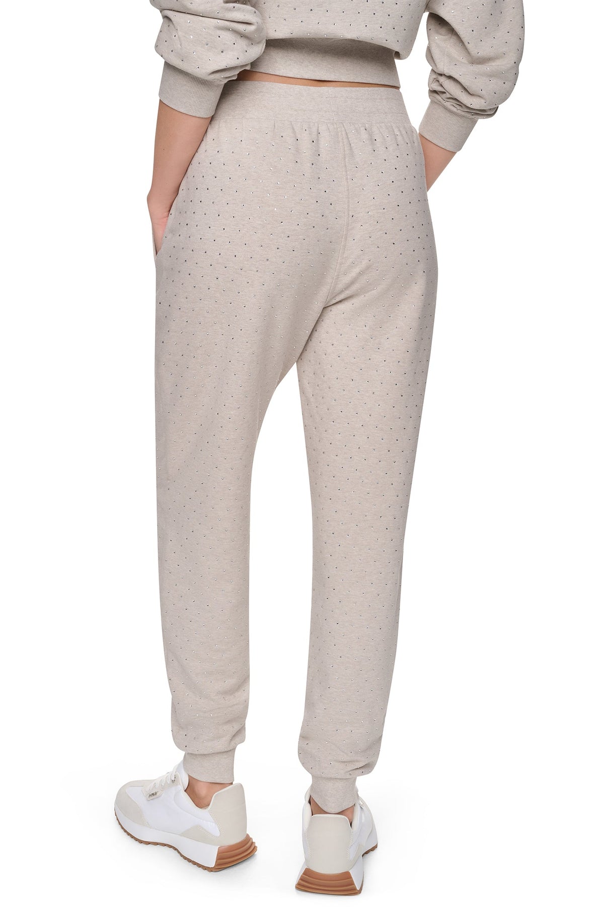 HIGH-RISE RHINESTONE JOGGER PANT