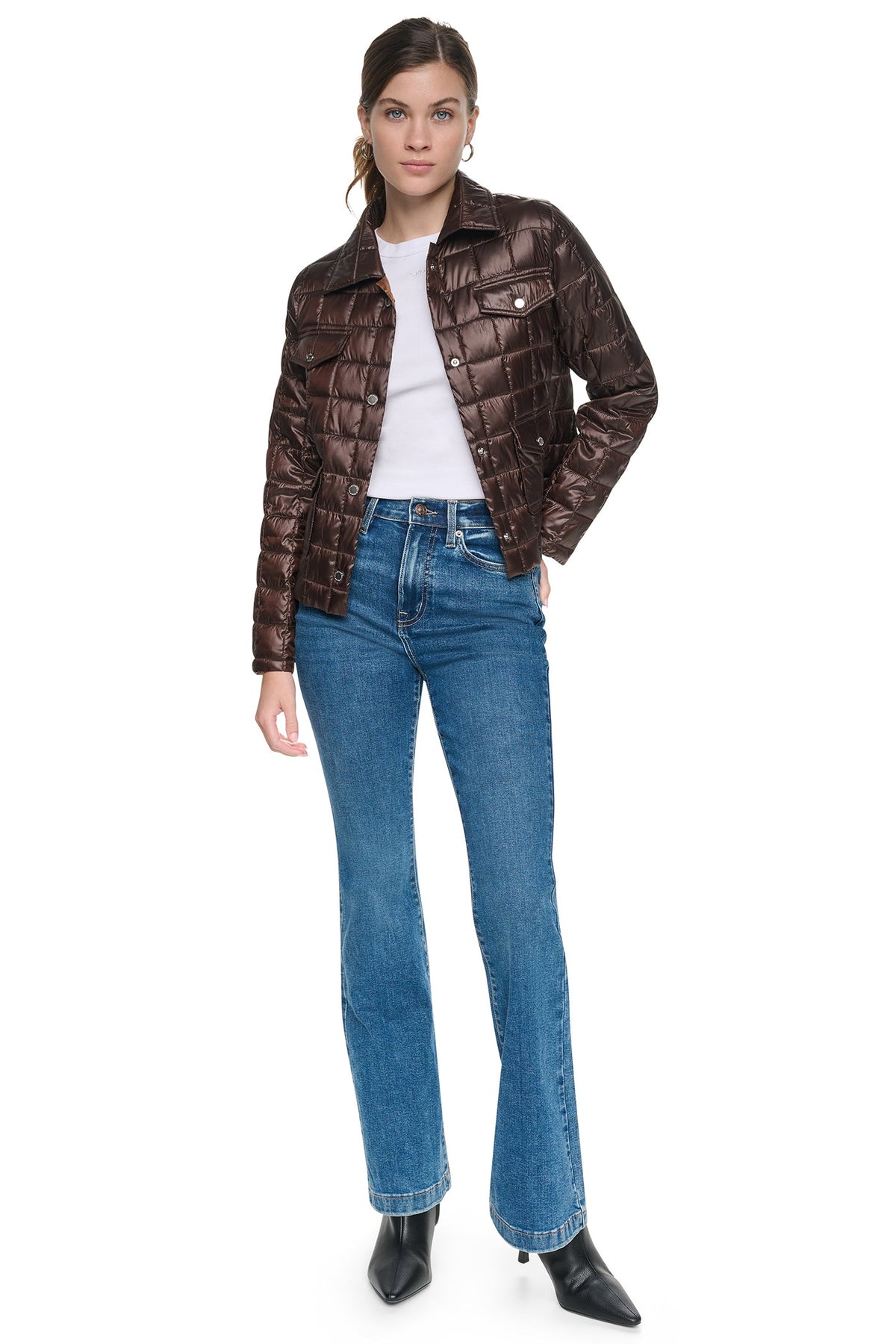 BOX QUILT PUFFER JACKET