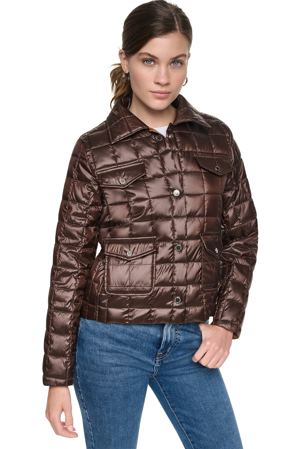BOX QUILT PUFFER JACKET