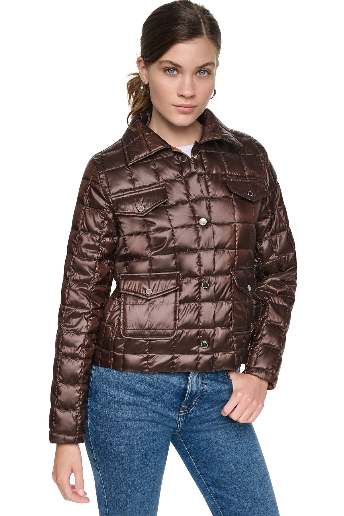 BOX QUILT PUFFER JACKET
