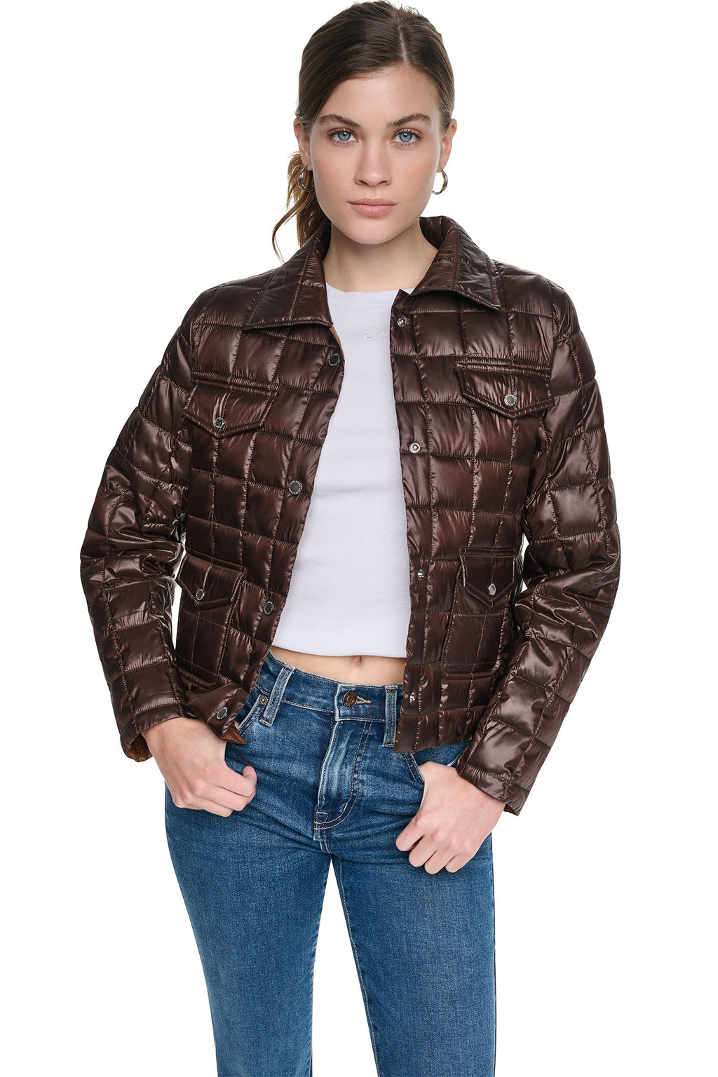 BOX QUILT PUFFER JACKET