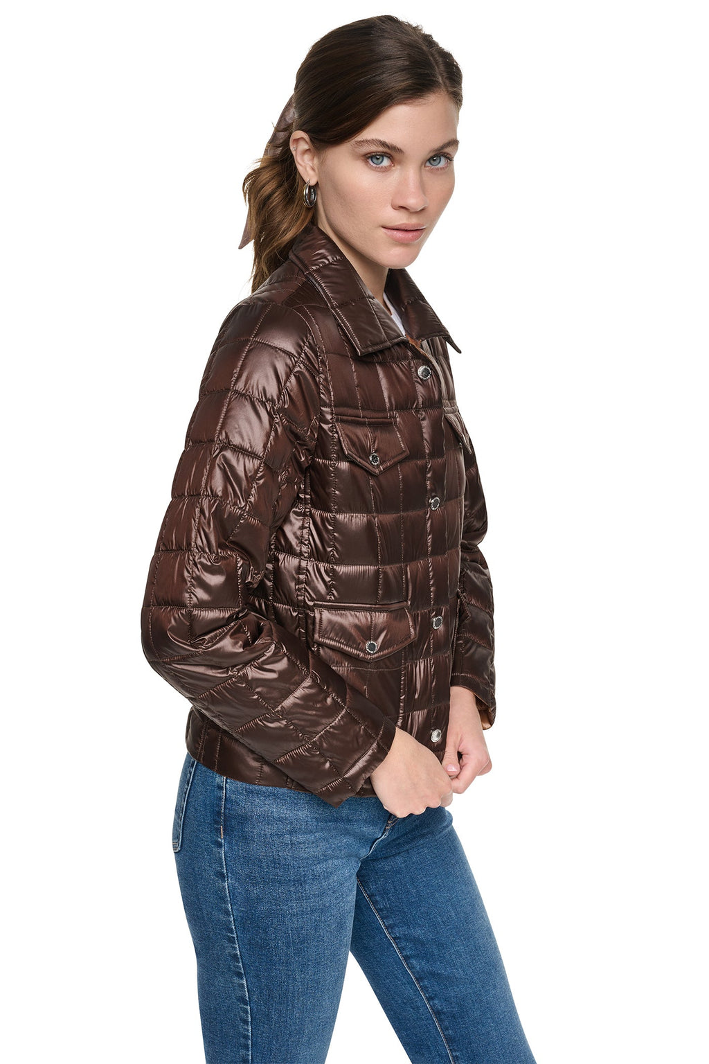 BOX QUILT PUFFER JACKET