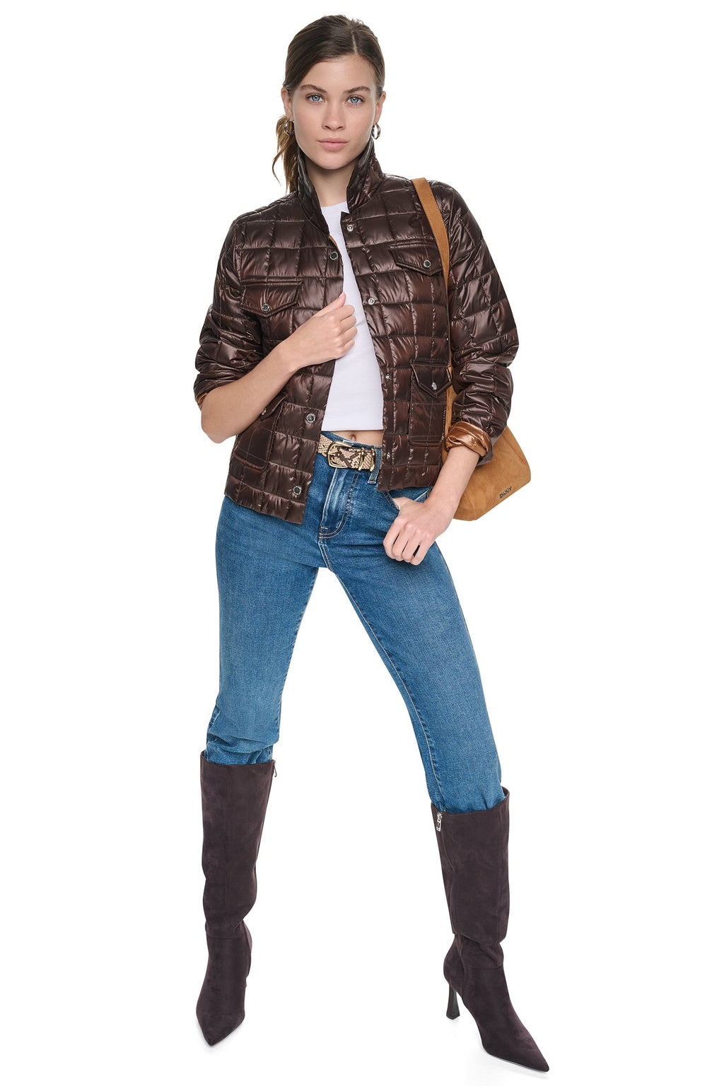 BOX QUILT PUFFER JACKET