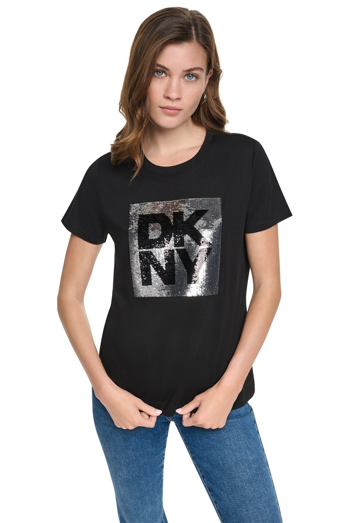 SEQUIN LOGO TEE