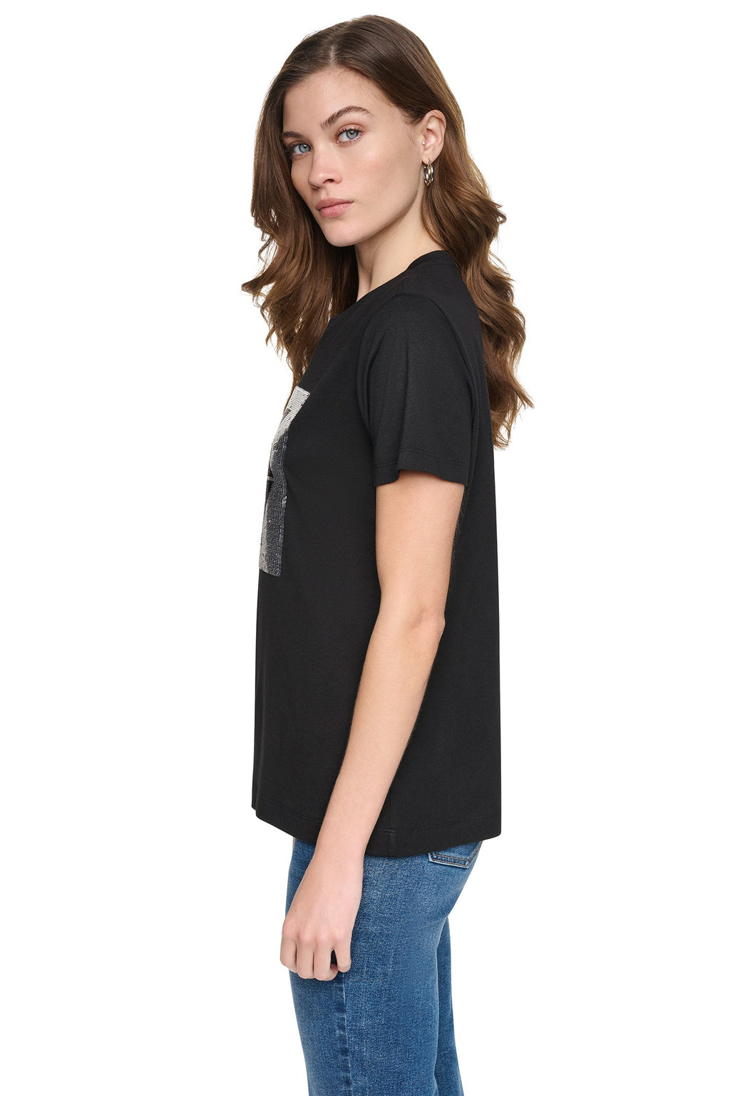 SEQUIN LOGO TEE