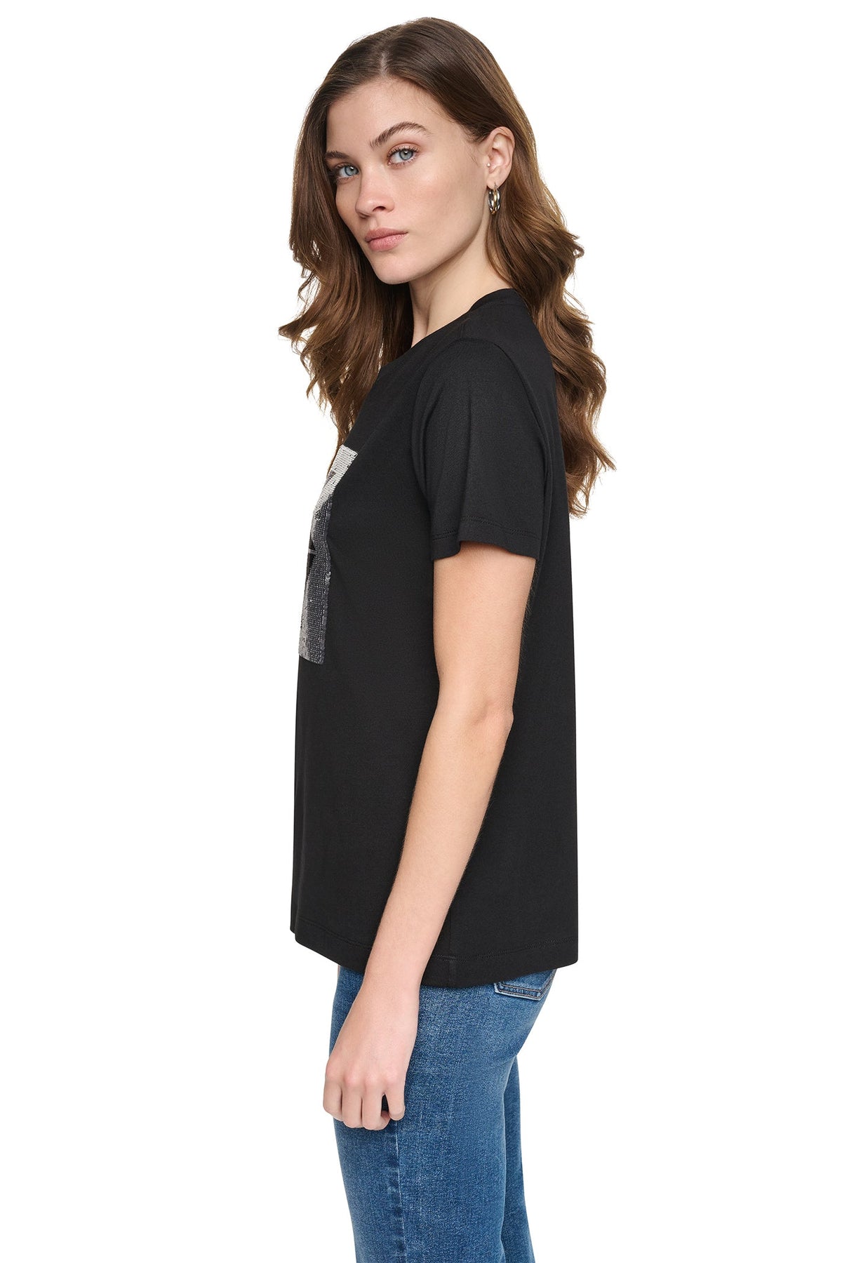 SEQUIN LOGO TEE