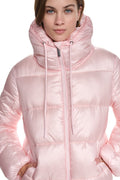 QUILTED PUFFER WITH DRAMA COLLAR
