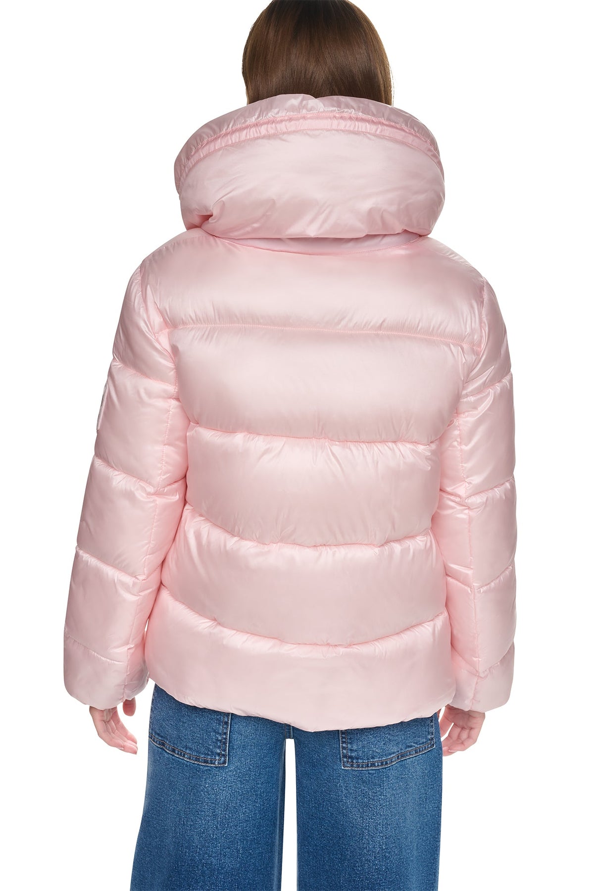 QUILTED PUFFER WITH DRAMA COLLAR