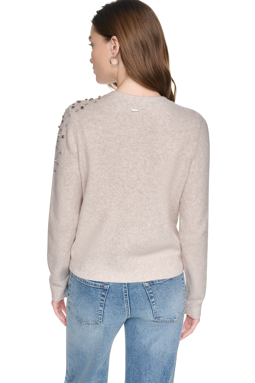 RHINESTONE FRONT CARDIGAN