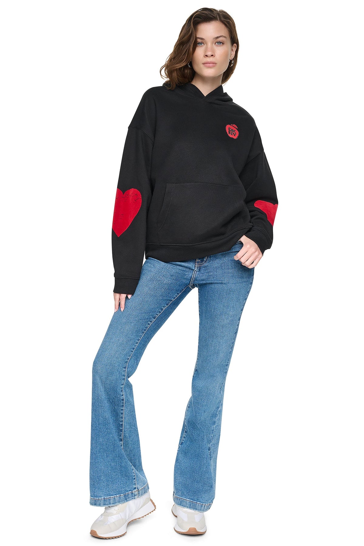 OVERSIZED BIG APPLE LOGO HOODIE