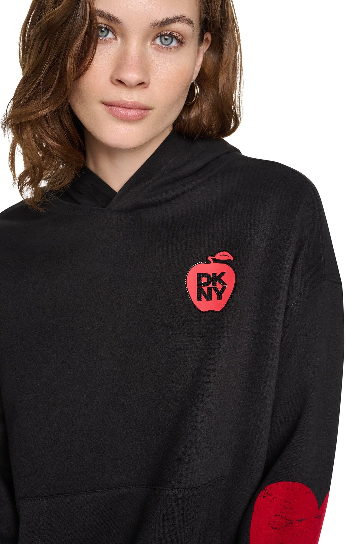 OVERSIZED BIG APPLE LOGO HOODIE
