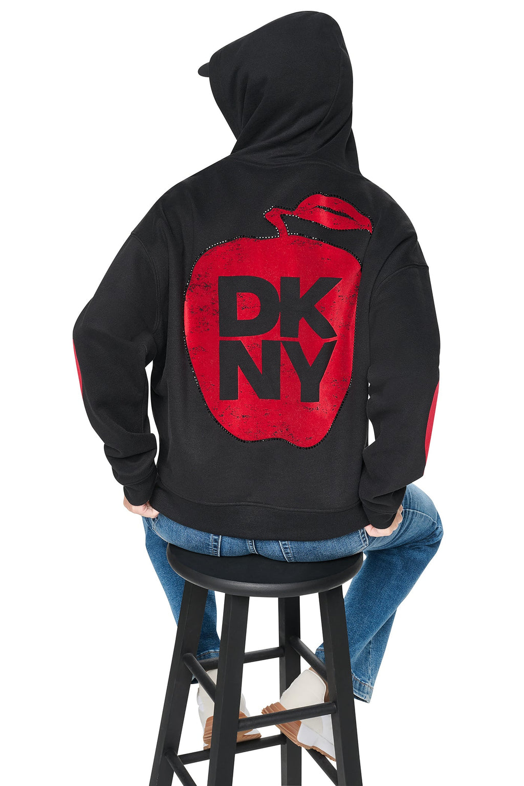 OVERSIZED BIG APPLE LOGO HOODIE